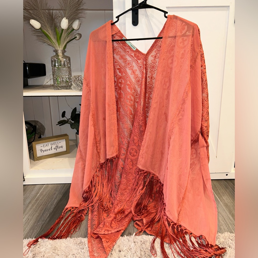 🏵️Burnt Orange Kimono🏵️